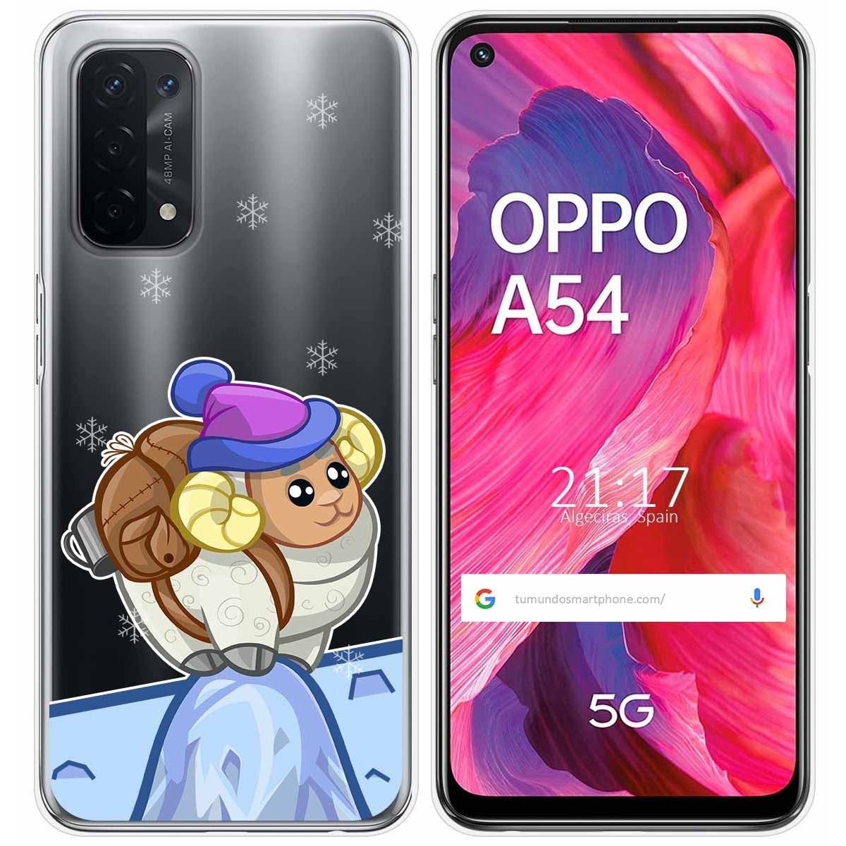 Funda Gel Transparente para Oppo A54 5G / A74 5G diseño Cabra Dibujos