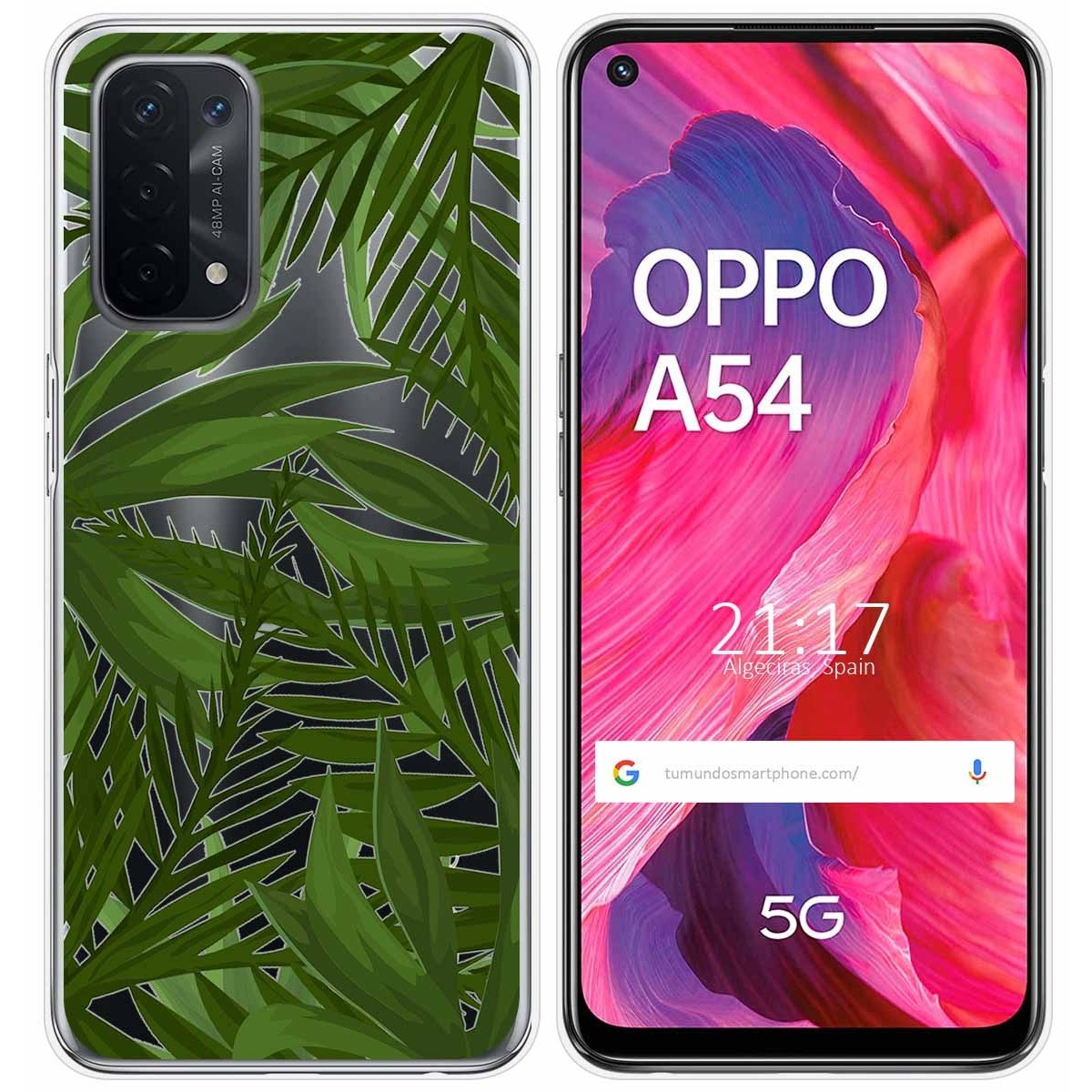 Funda Gel Transparente para Oppo A54 5G / A74 5G diseño Jungla Dibujos