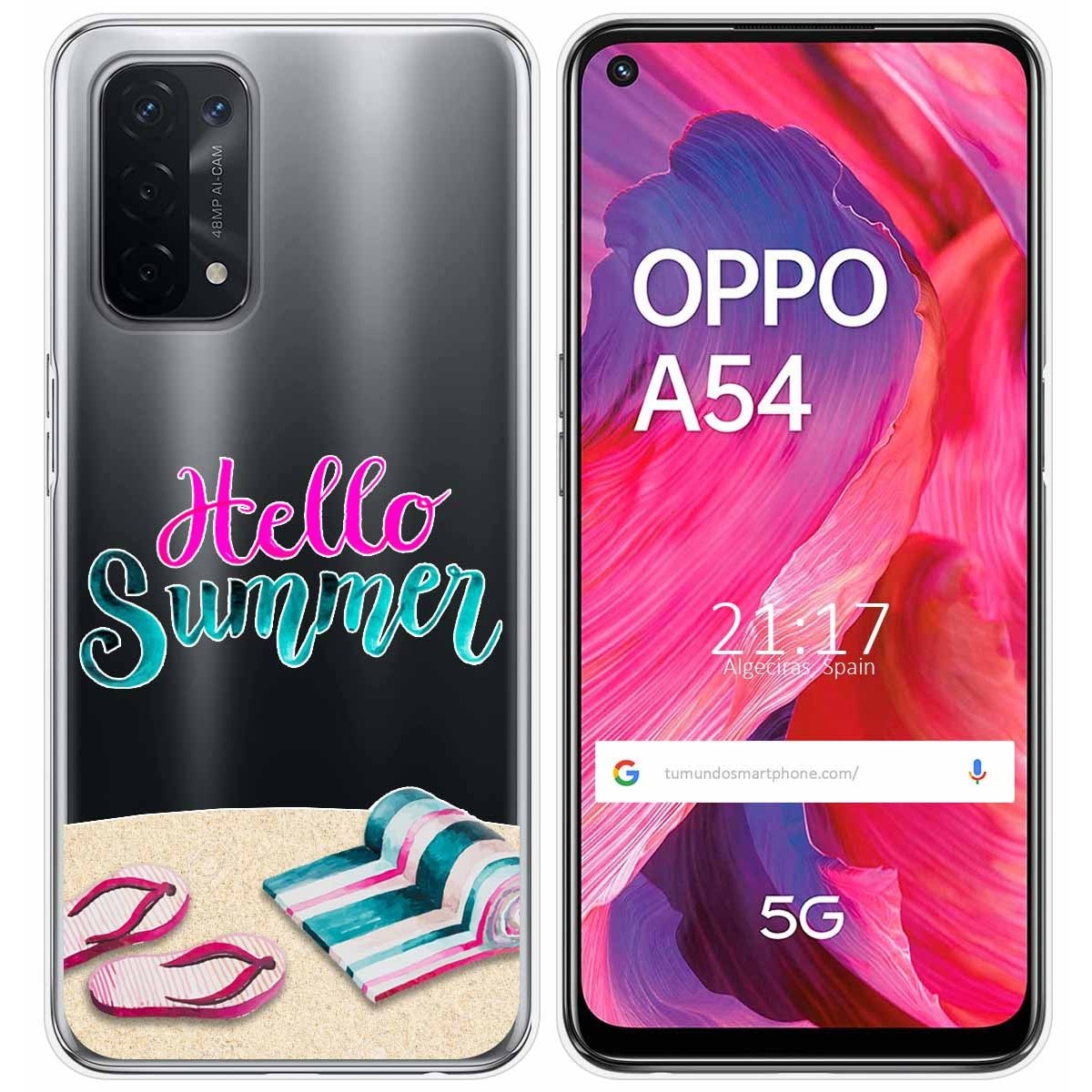 Funda Gel Transparente para Oppo A54 5G / A74 5G diseño Summer Dibujos