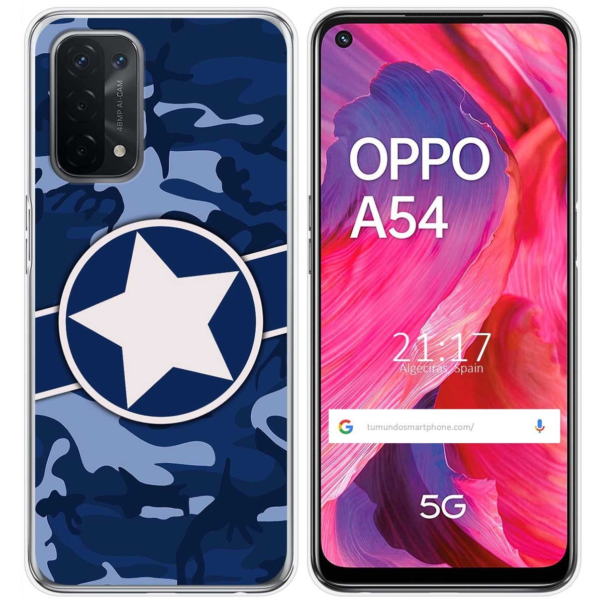 Funda Gel Tpu para Oppo A54 5G / A74 5G diseño Camuflaje 03 Dibujos