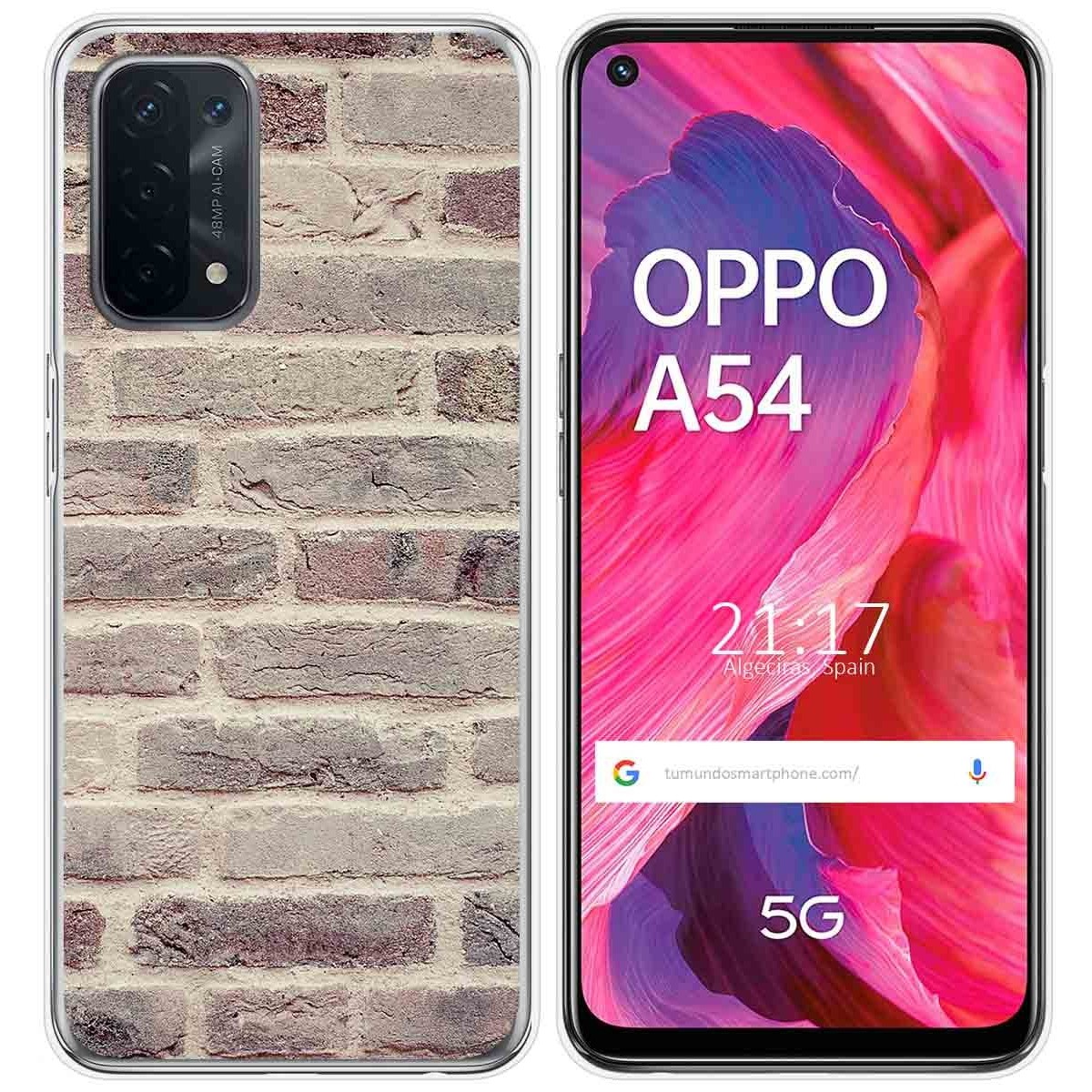 Funda Gel Tpu para Oppo A54 5G / A74 5G diseño Ladrillo 01 Dibujos