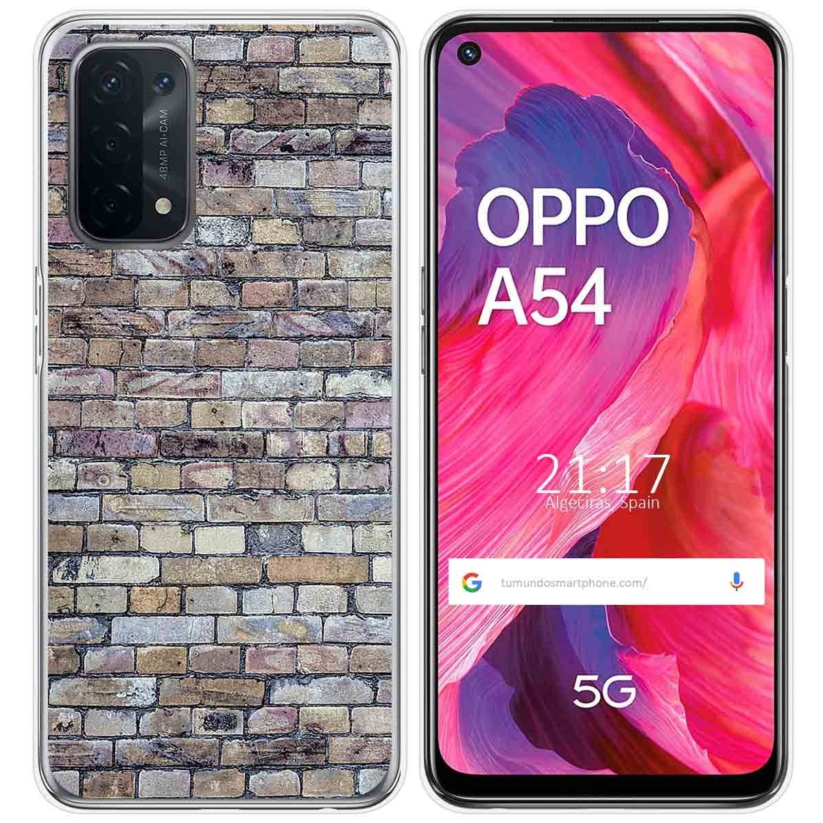 Funda Gel Tpu para Oppo A54 5G / A74 5G diseño Ladrillo 02 Dibujos