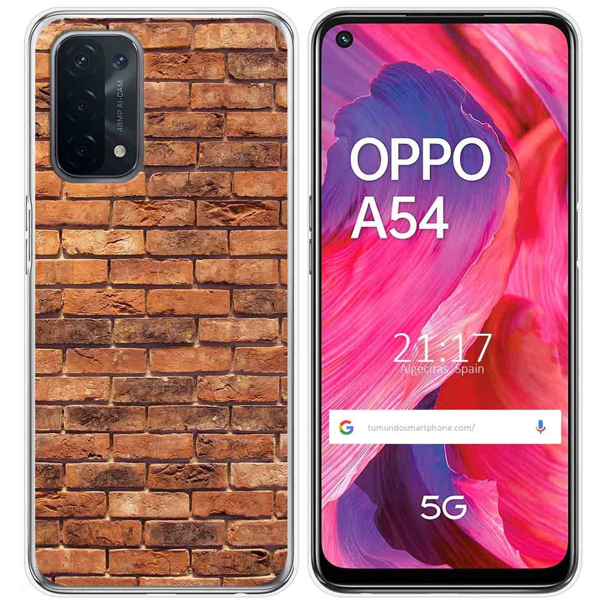 Funda Gel Tpu para Oppo A54 5G / A74 5G diseño Ladrillo 04 Dibujos