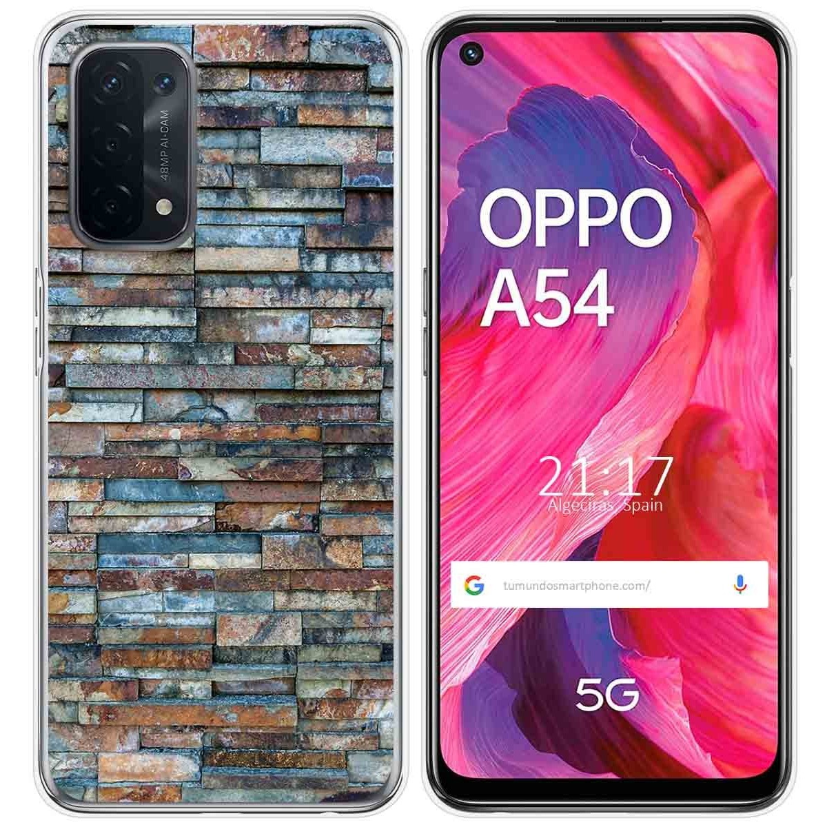 Funda Gel Tpu para Oppo A54 5G / A74 5G diseño Ladrillo 05 Dibujos