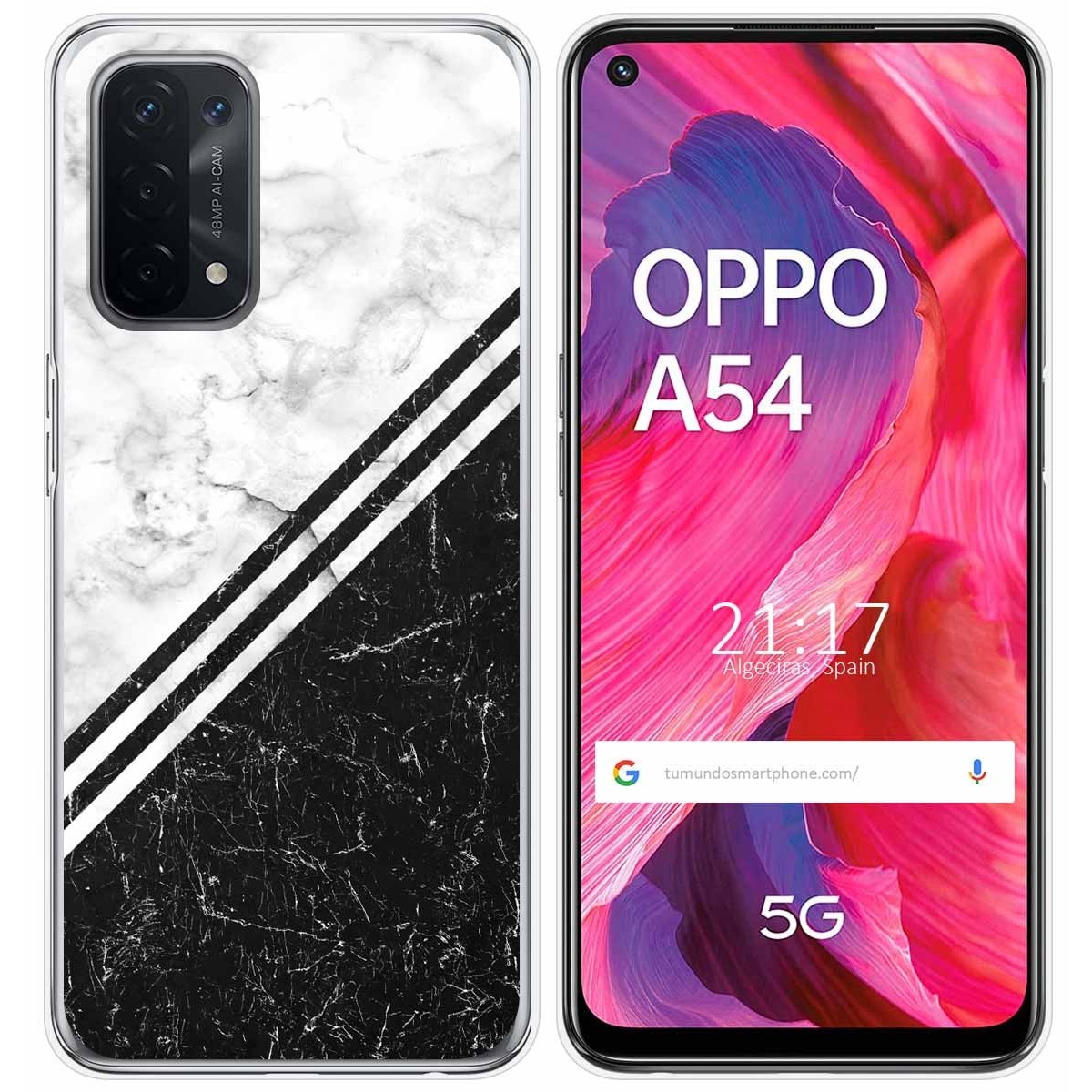 Funda Gel Tpu para Oppo A54 5G / A74 5G diseño Mármol 01 Dibujos