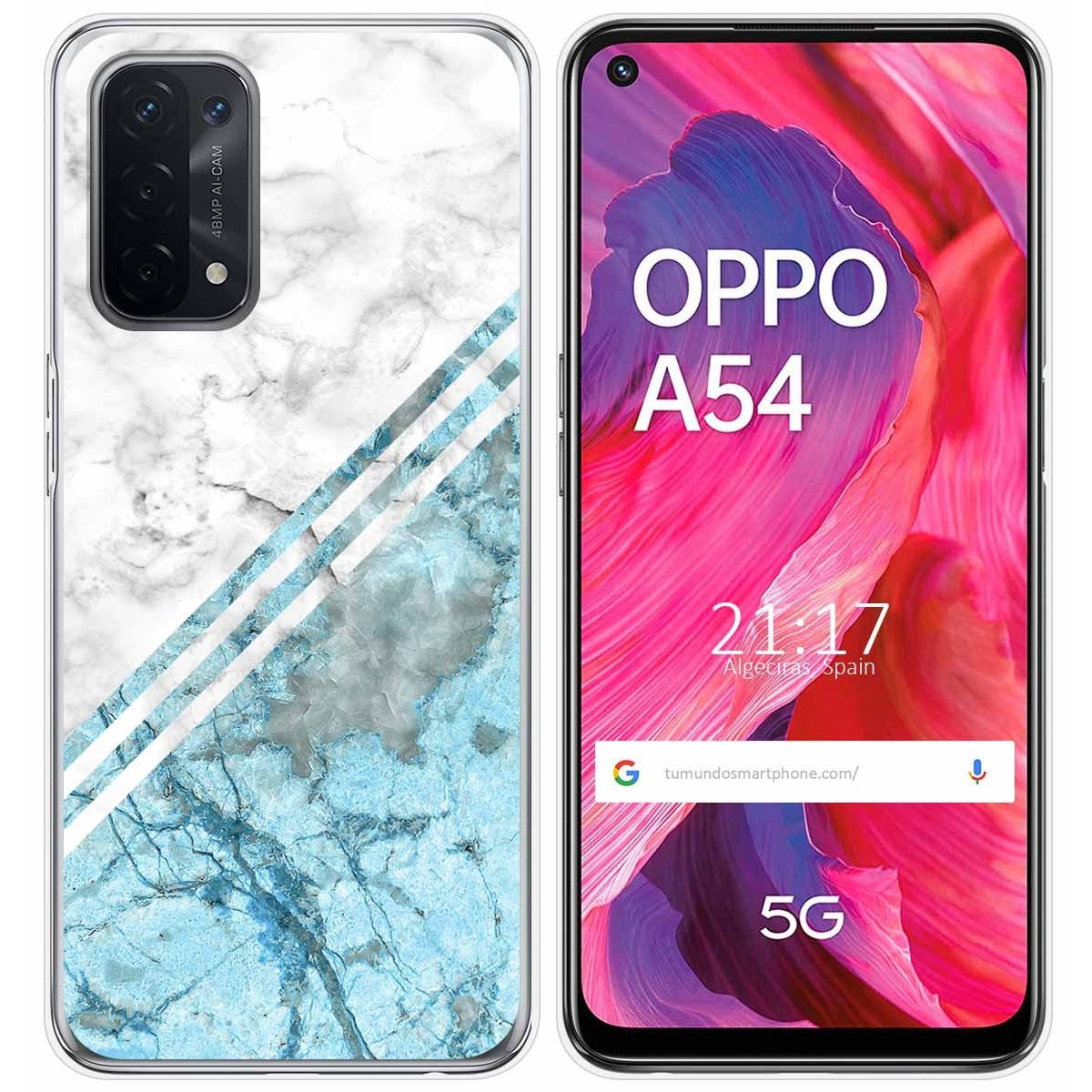 Funda Gel Tpu para Oppo A54 5G / A74 5G diseño Mármol 02 Dibujos