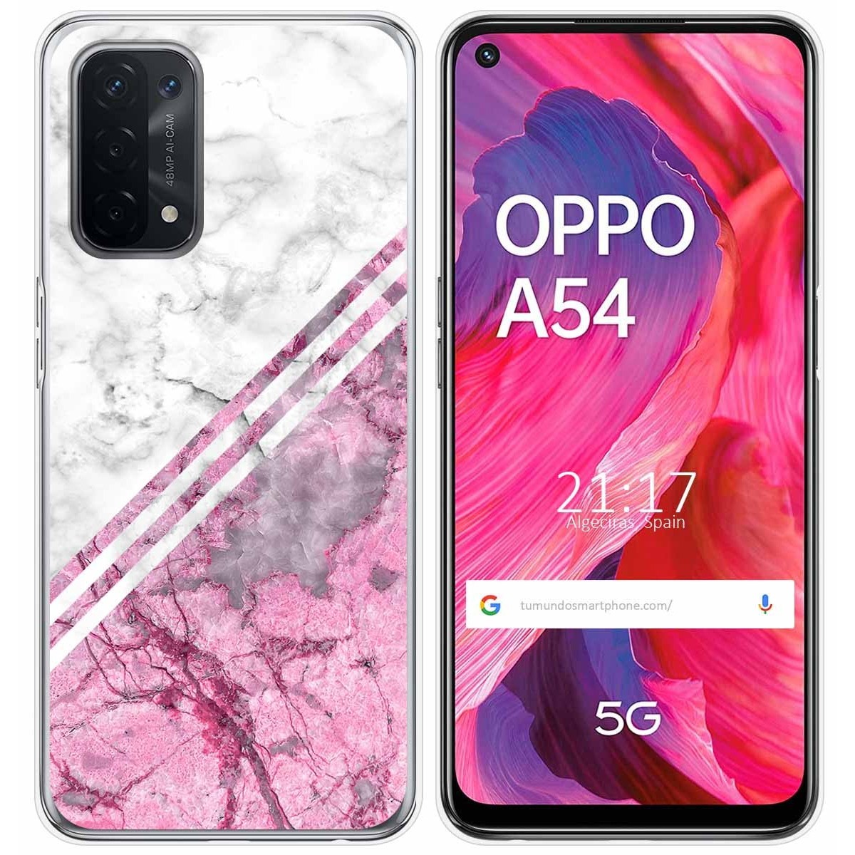 Funda Gel Tpu para Oppo A54 5G / A74 5G diseño Mármol 03 Dibujos