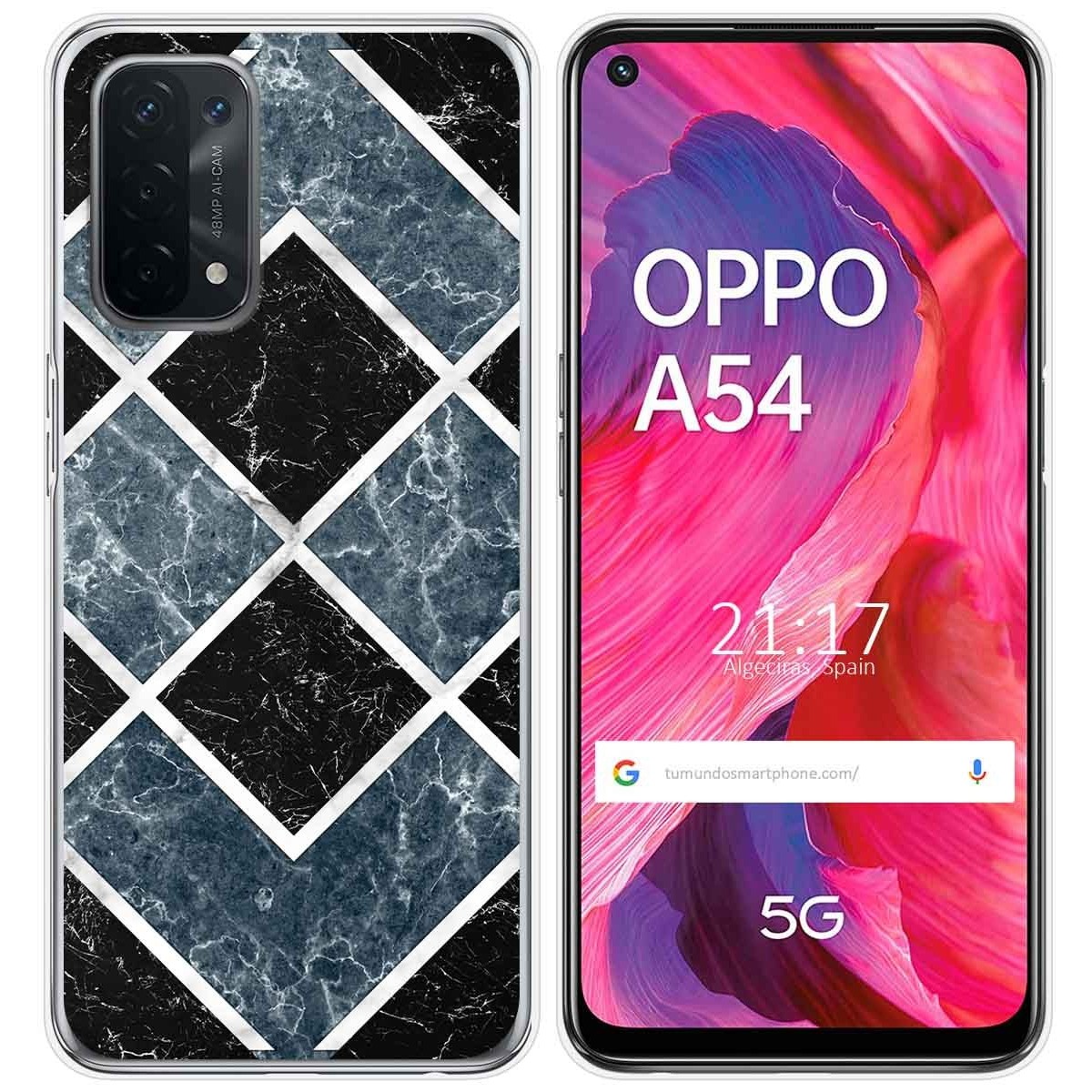 Funda Gel Tpu para Oppo A54 5G / A74 5G diseño Mármol 06 Dibujos