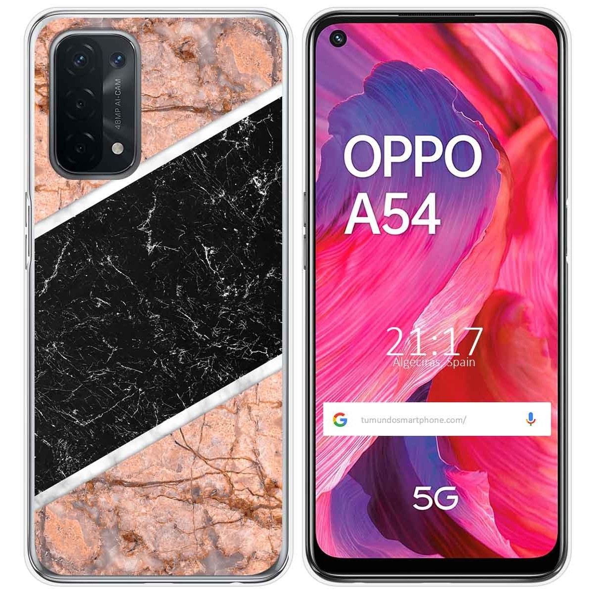 Funda Gel Tpu para Oppo A54 5G / A74 5G diseño Mármol 07 Dibujos