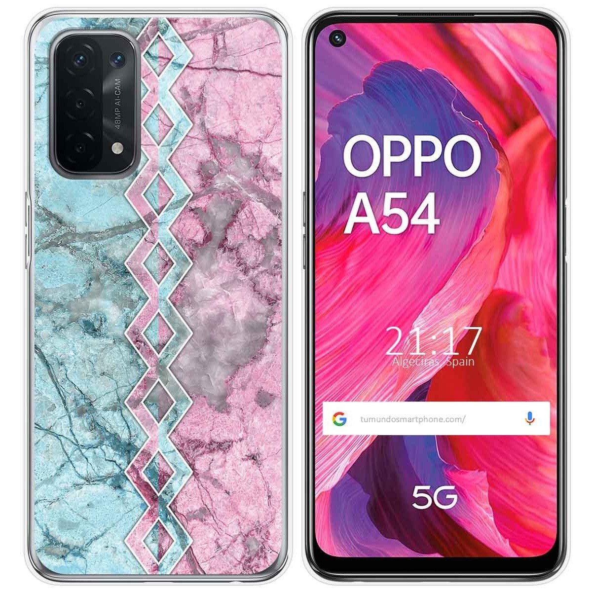 Funda Gel Tpu para Oppo A54 5G / A74 5G diseño Mármol 08 Dibujos