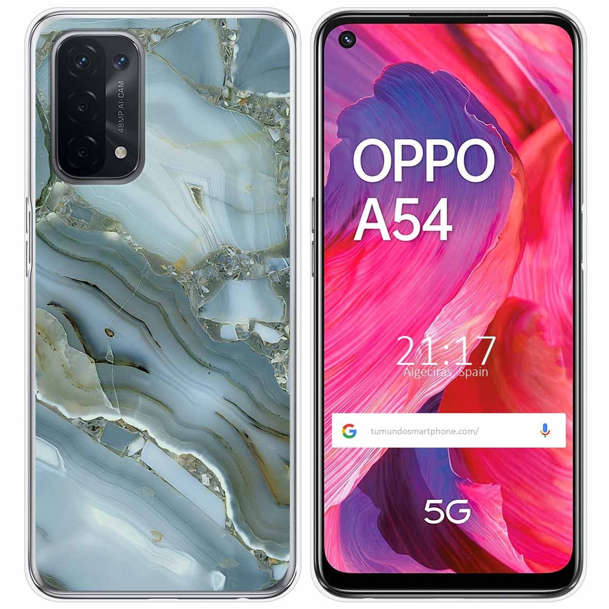 Funda Gel Tpu para Oppo A54 5G / A74 5G diseño Mármol 09 Dibujos