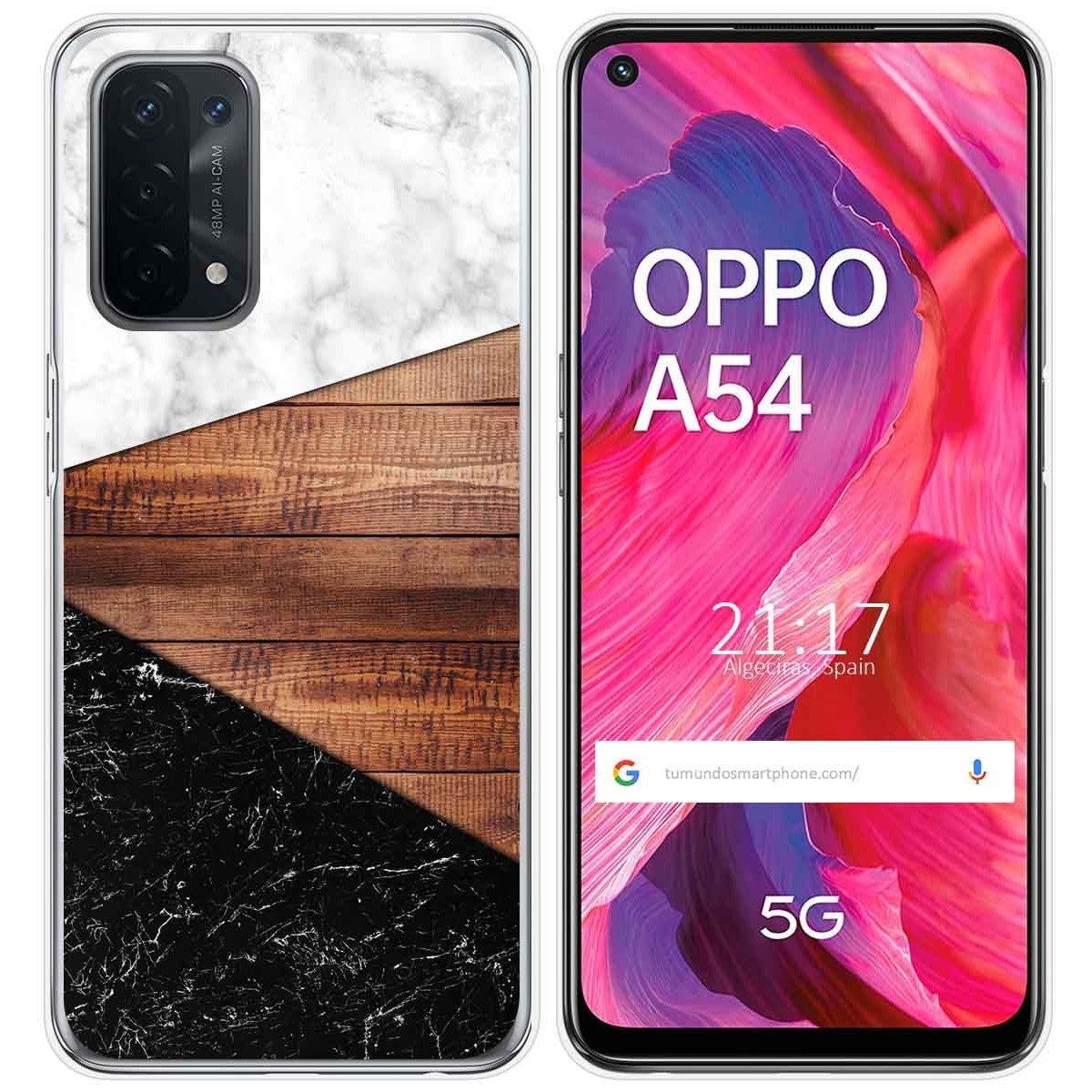 Funda Gel Tpu para Oppo A54 5G / A74 5G diseño Mármol 11 Dibujos