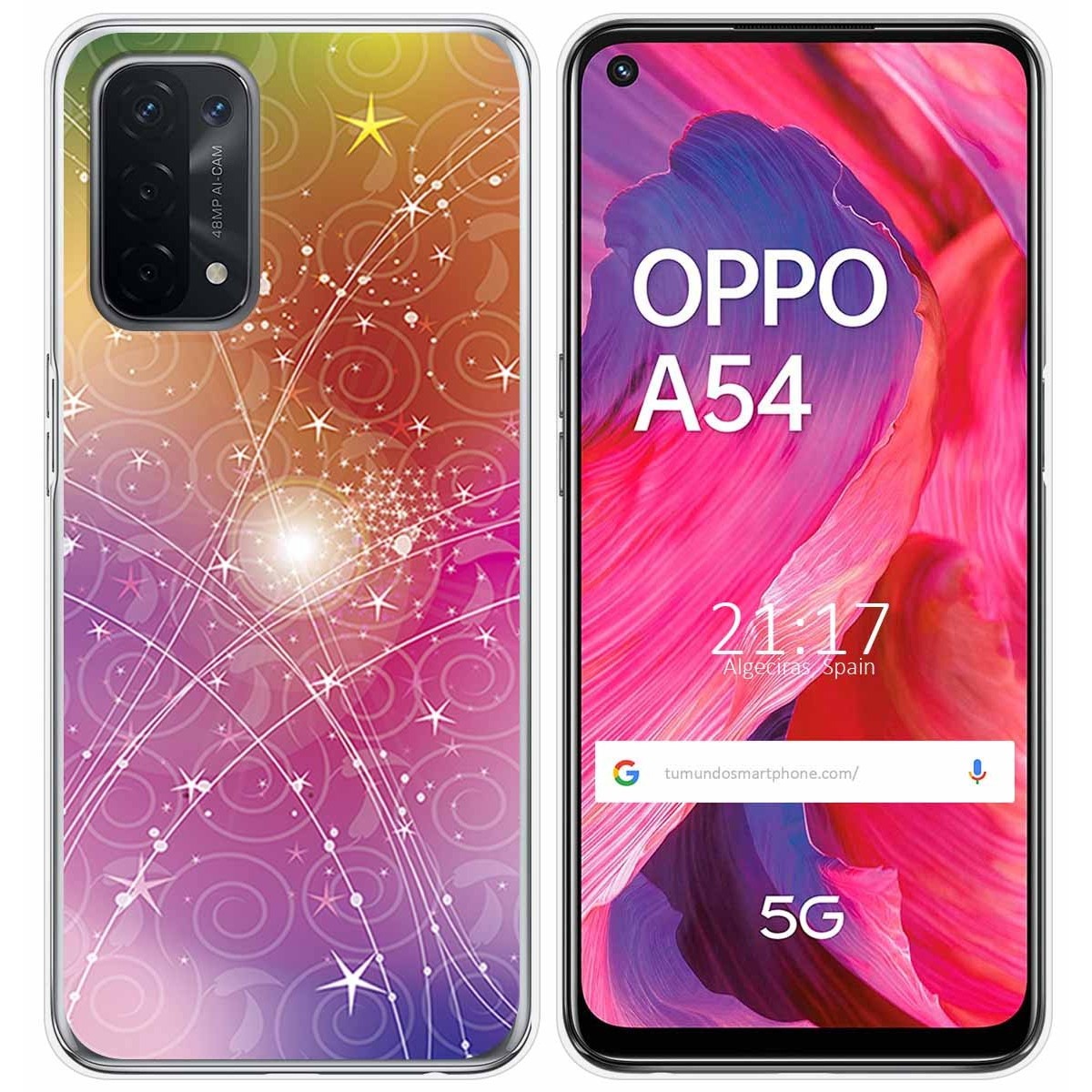 Funda Gel Tpu para Oppo A54 5G / A74 5G diseño Abstracto Dibujos