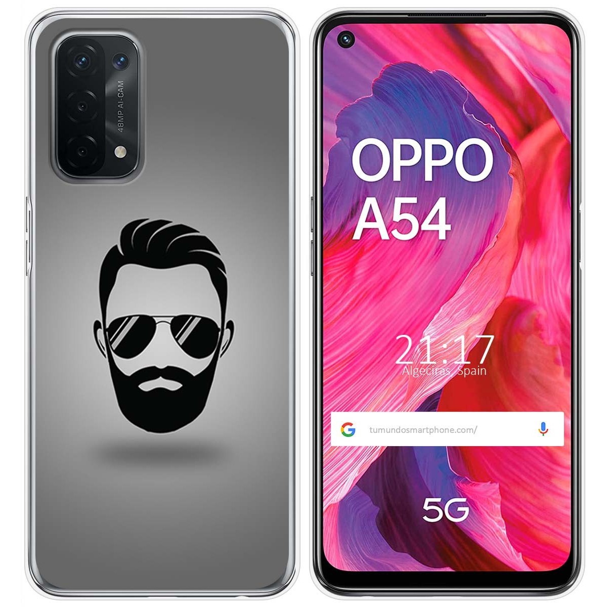 Funda Gel Tpu para Oppo A54 5G / A74 5G diseño Barba Dibujos