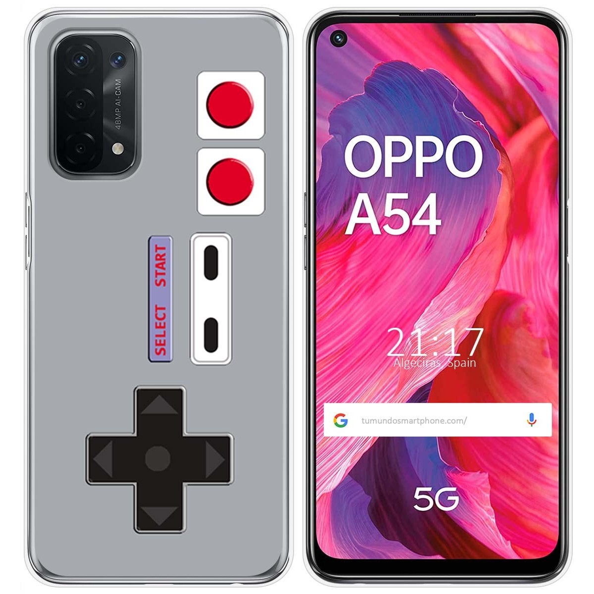 Funda Gel Tpu para Oppo A54 5G / A74 5G diseño Consola Dibujos