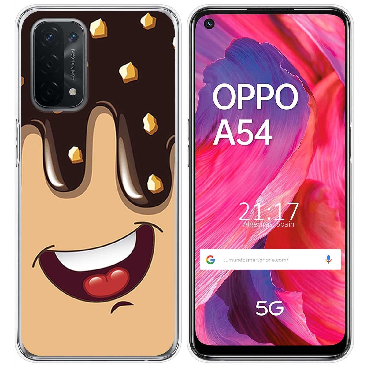 Funda Gel Tpu para Oppo A54 5G / A74 5G diseño Helado Chocolate Dibujos