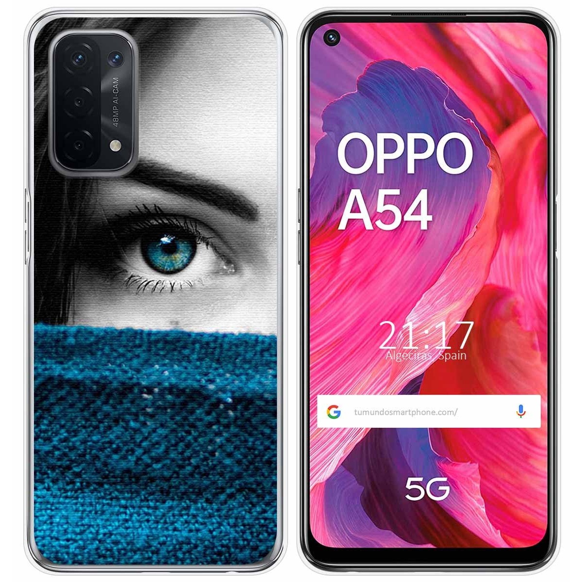 Funda Gel Tpu para Oppo A54 5G / A74 5G diseño Ojo Dibujos