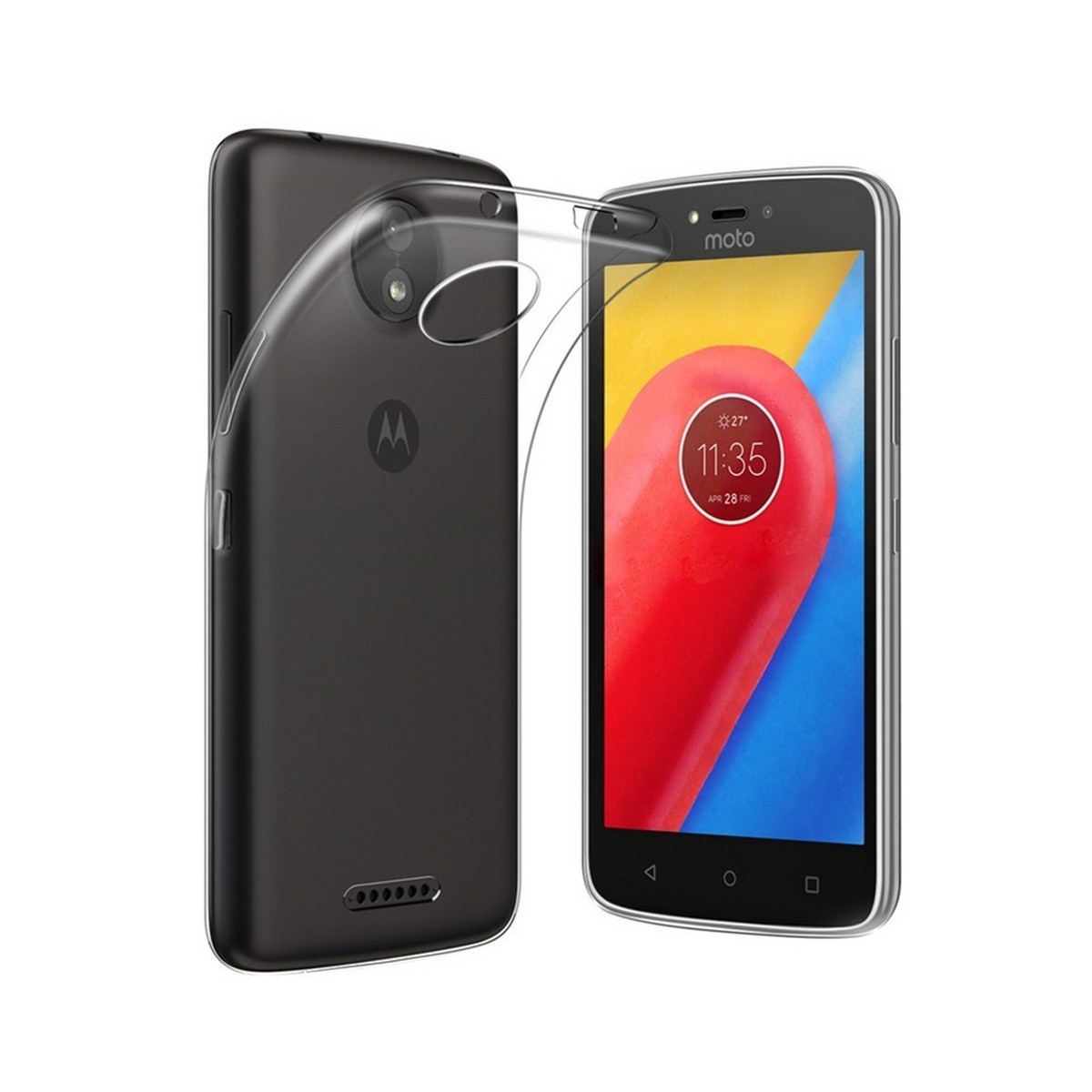 Funda Gel Tpu Fina Ultra-Thin 0,3mm Transparente para Motorola Moto C