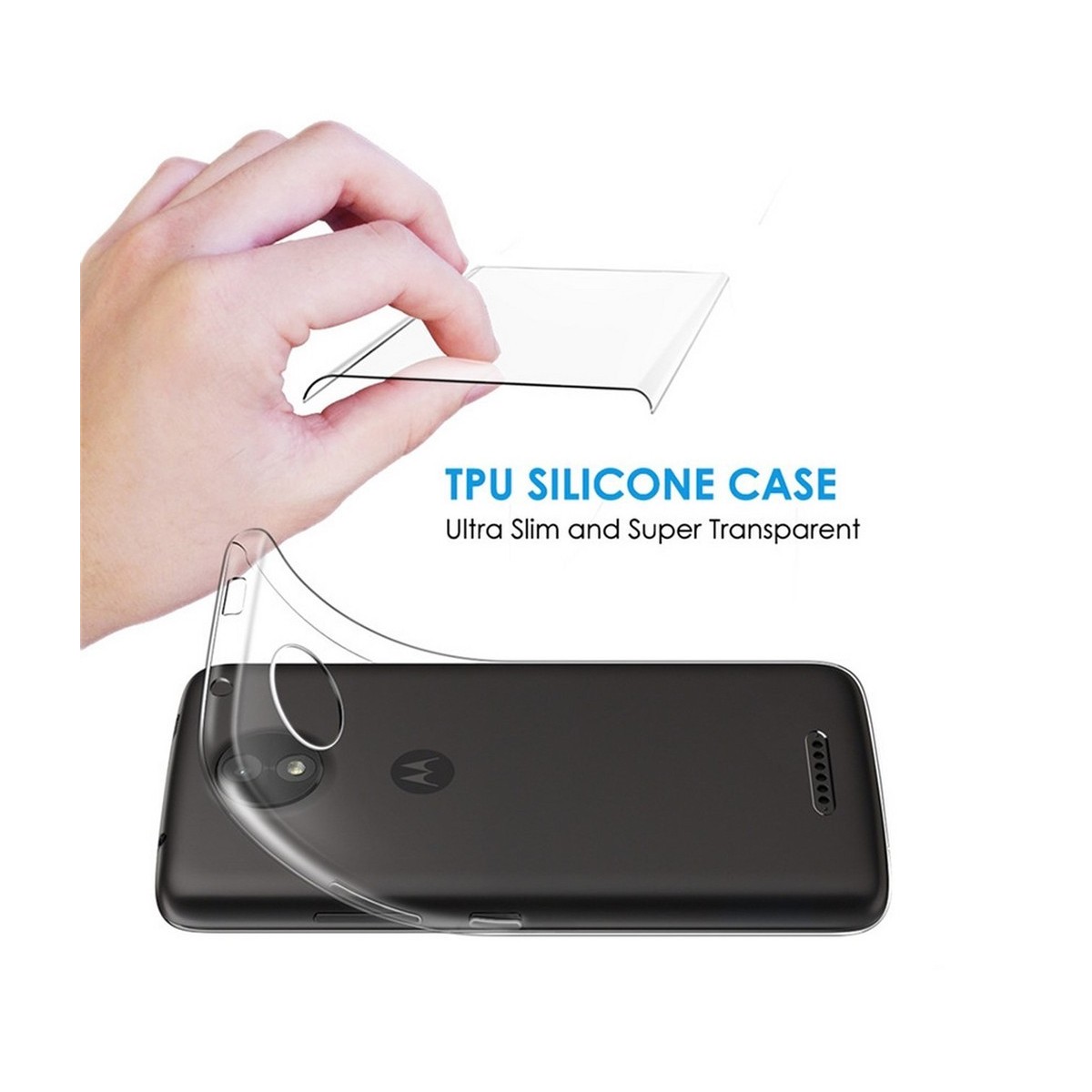 Funda Gel Tpu Fina Ultra-Thin 0,3mm Transparente para Motorola Moto C