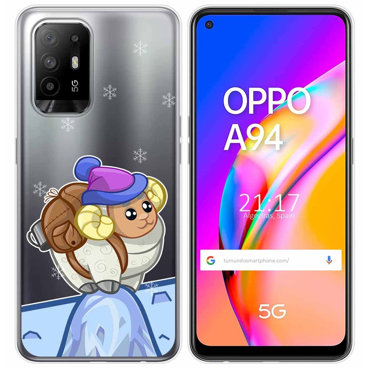 Funda Gel Transparente para Oppo A94 5G diseño Cabra Dibujos