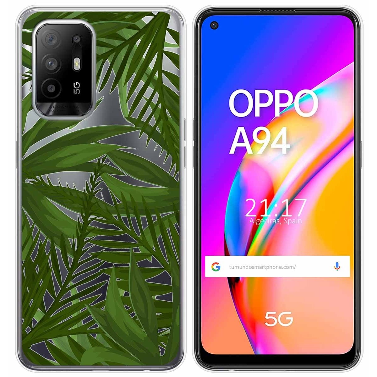 Funda Gel Transparente para Oppo A94 5G diseño Jungla Dibujos