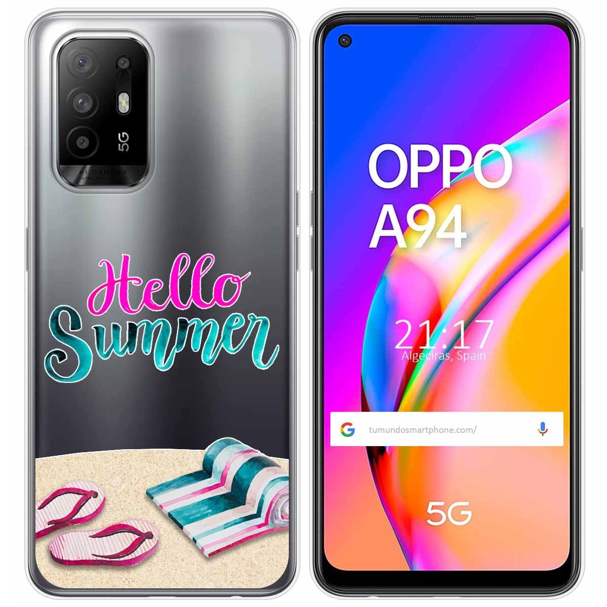 Funda Gel Transparente para Oppo A94 5G diseño Summer Dibujos