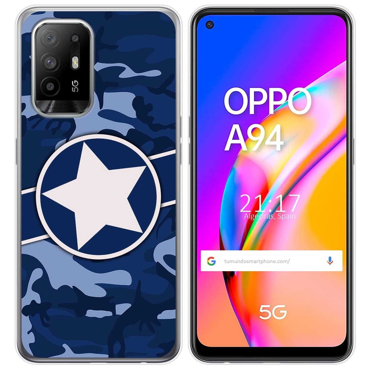 Funda Gel Tpu para Oppo A94 5G diseño Camuflaje 03 Dibujos