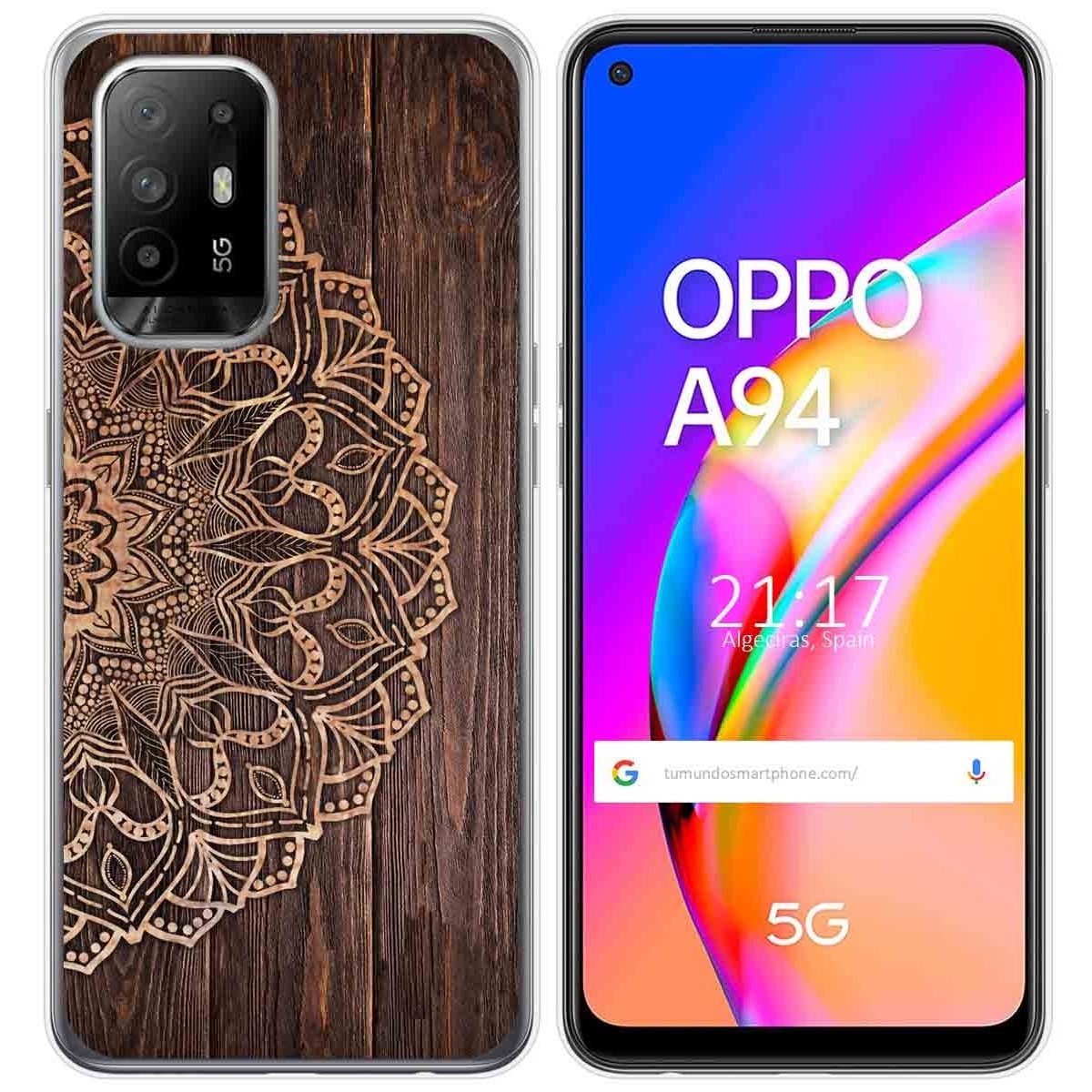Funda Gel Tpu para Oppo A94 5G diseño Madera 06 Dibujos