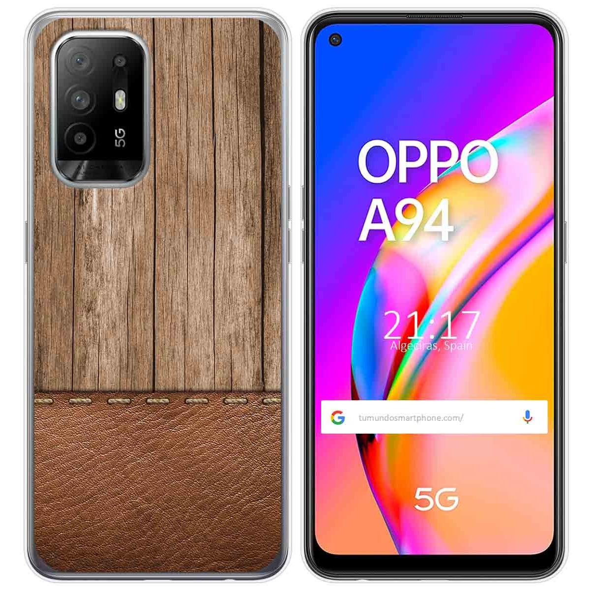 Funda Gel Tpu para Oppo A94 5G diseño Madera 09 Dibujos