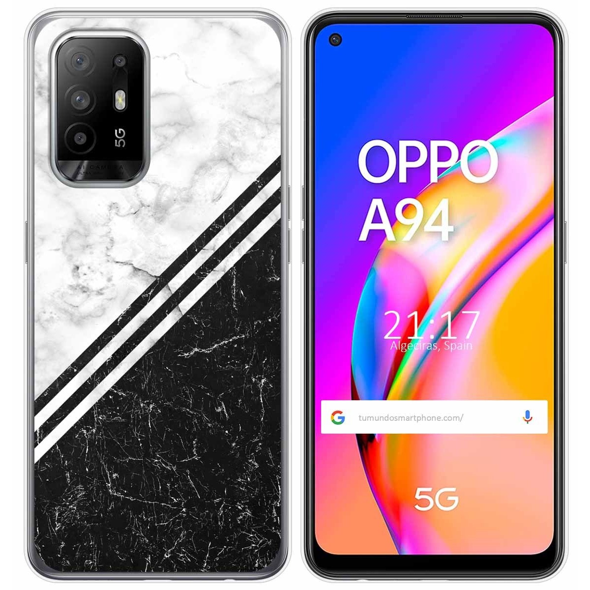 Funda Gel Tpu para Oppo A94 5G diseño Mármol 01 Dibujos