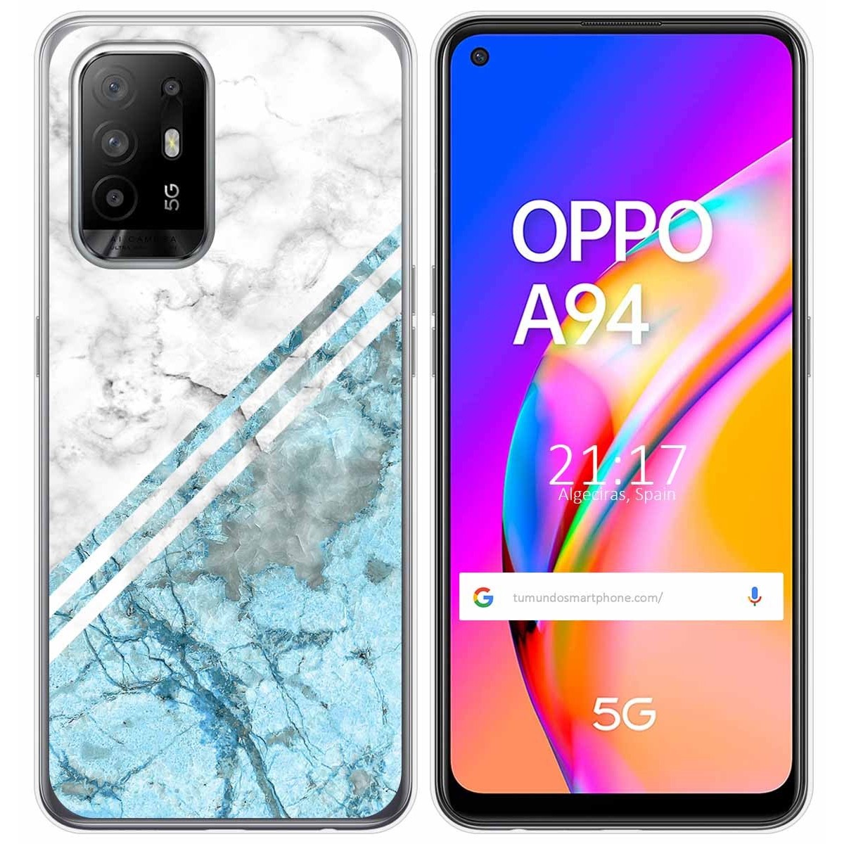 Funda Gel Tpu para Oppo A94 5G diseño Mármol 02 Dibujos