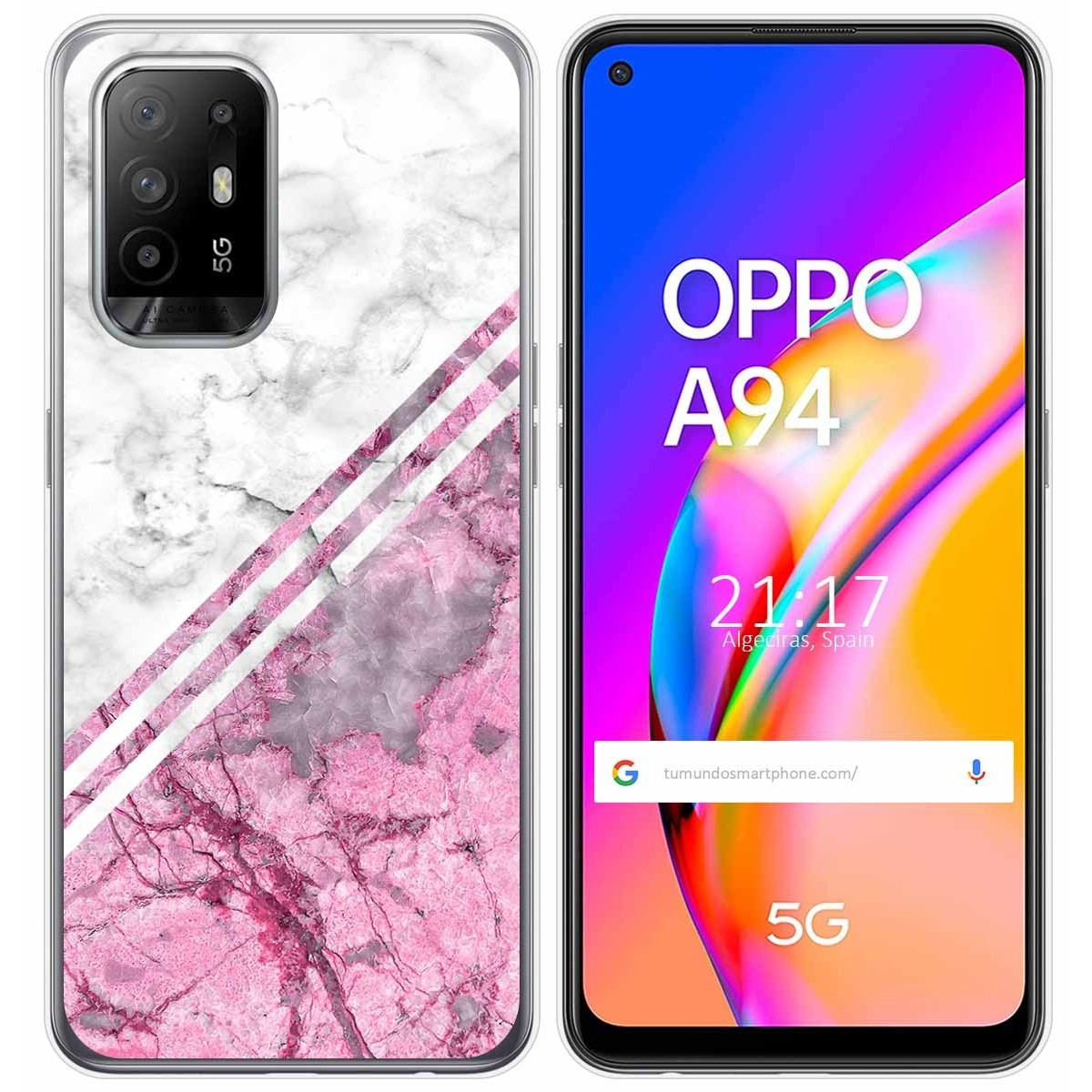 Funda Gel Tpu para Oppo A94 5G diseño Mármol 03 Dibujos