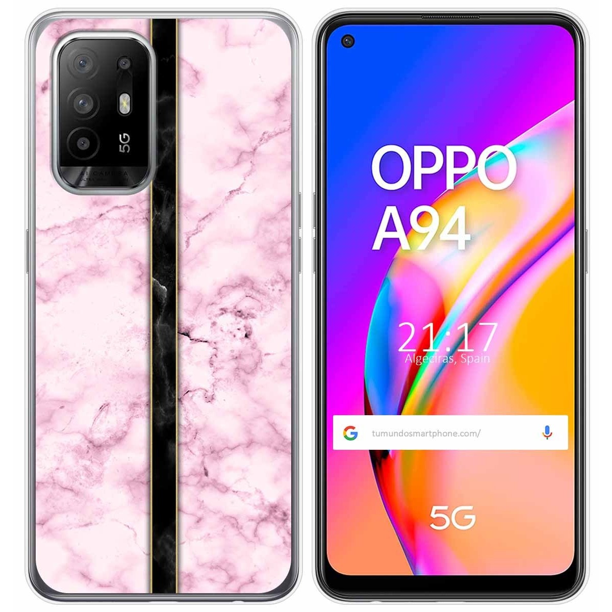 Funda Gel Tpu para Oppo A94 5G diseño Mármol 04 Dibujos