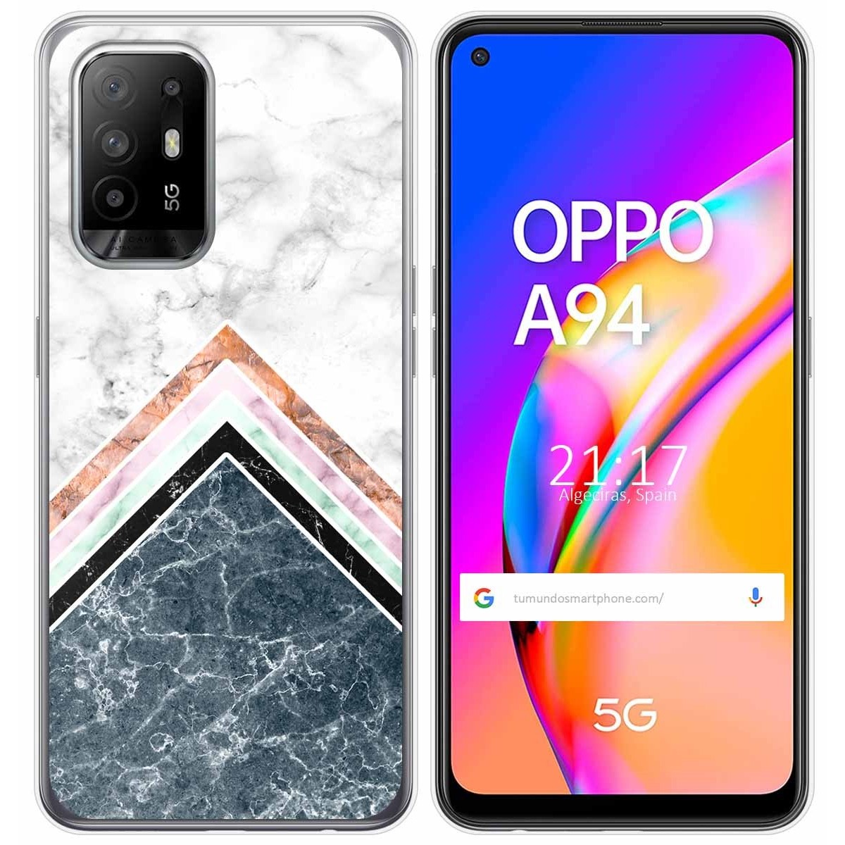 Funda Gel Tpu para Oppo A94 5G diseño Mármol 05 Dibujos