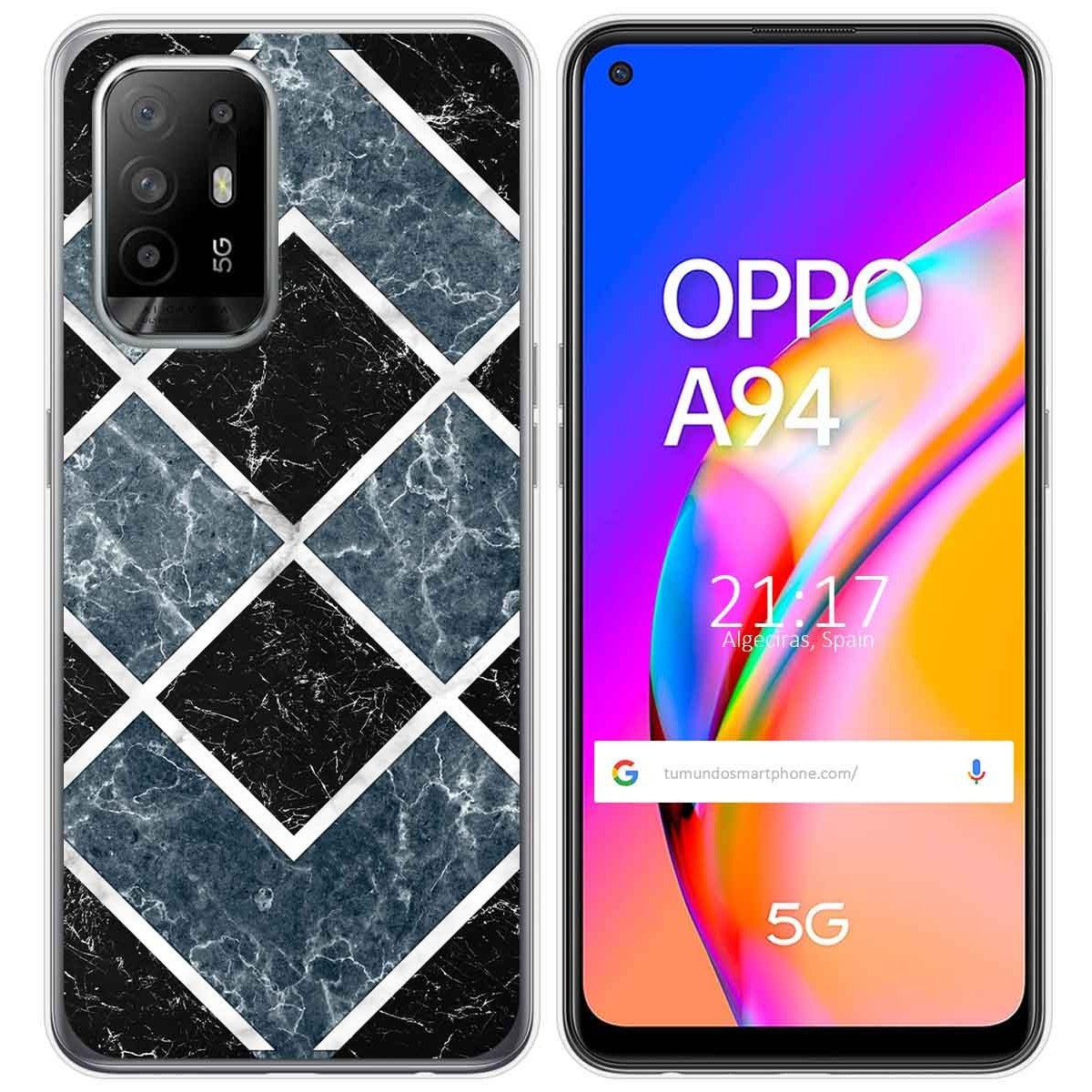 Funda Gel Tpu para Oppo A94 5G diseño Mármol 06 Dibujos