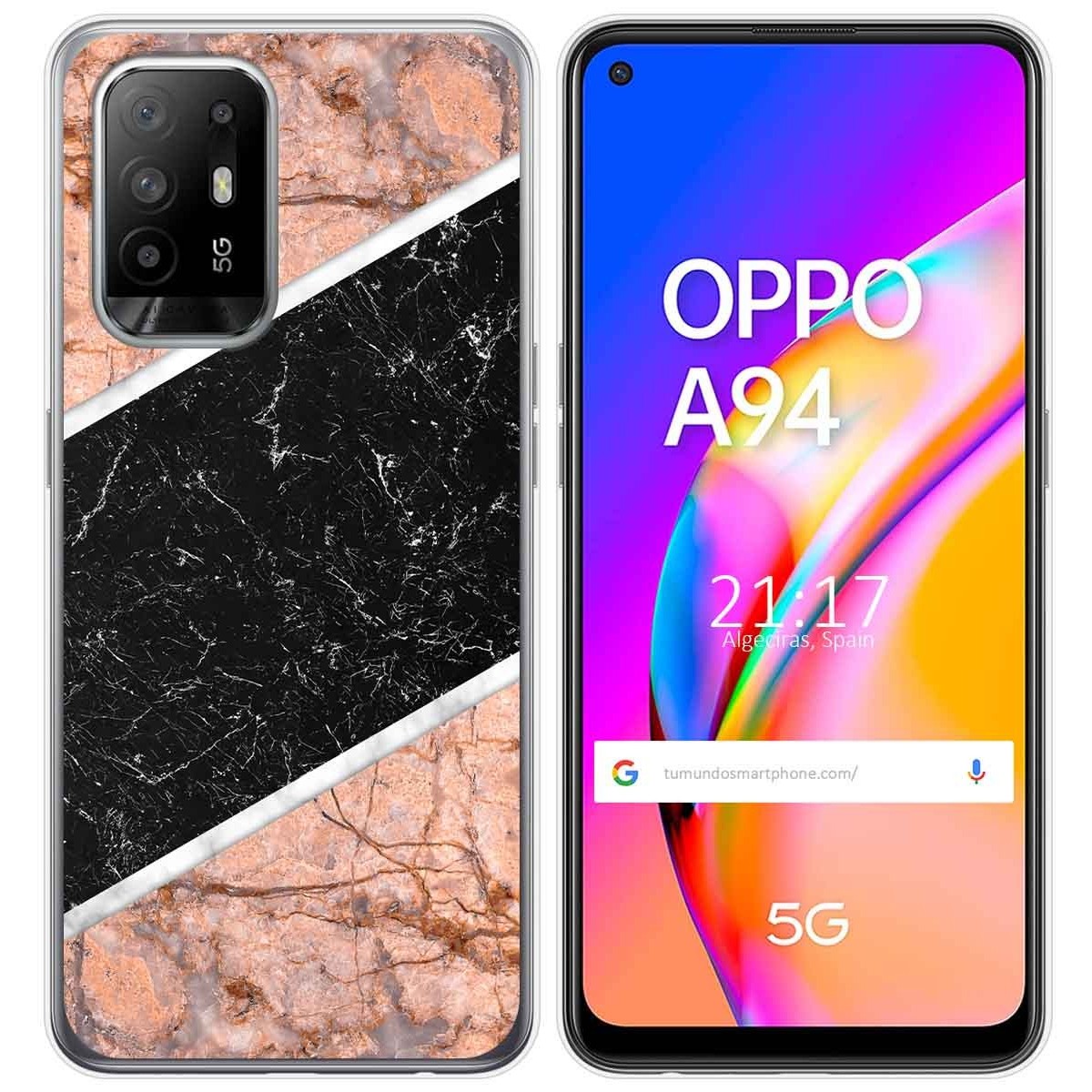 Funda Gel Tpu para Oppo A94 5G diseño Mármol 07 Dibujos