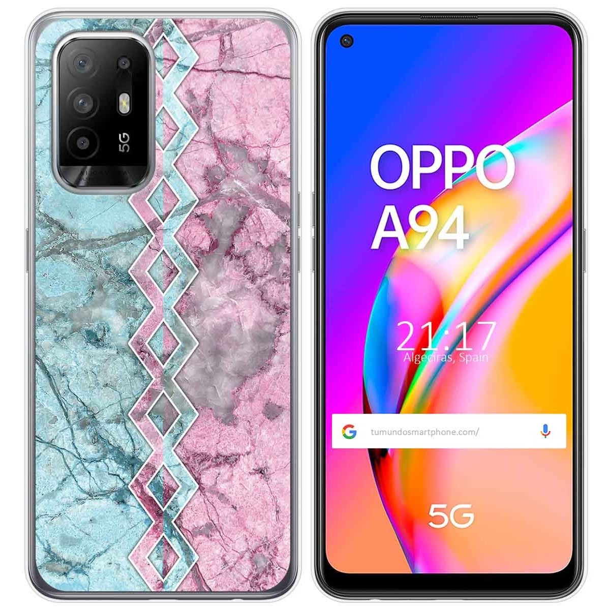 Funda Gel Tpu para Oppo A94 5G diseño Mármol 08 Dibujos