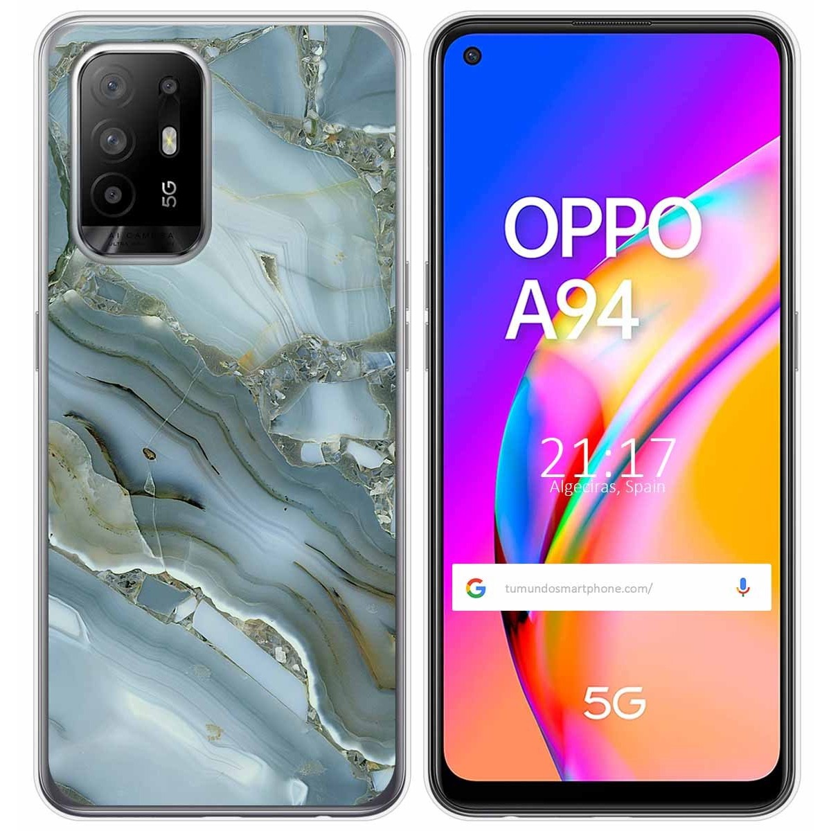 Funda Gel Tpu para Oppo A94 5G diseño Mármol 09 Dibujos