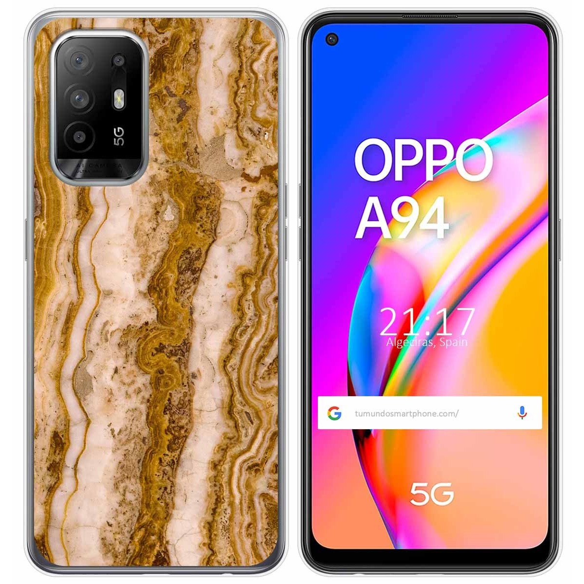 Funda Gel Tpu para Oppo A94 5G diseño Mármol 10 Dibujos