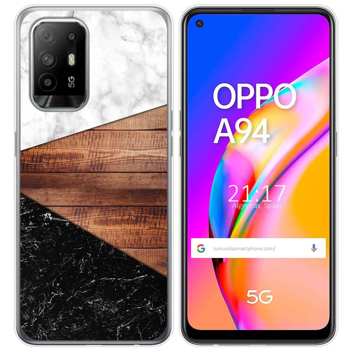 Funda Gel Tpu para Oppo A94 5G diseño Mármol 11 Dibujos