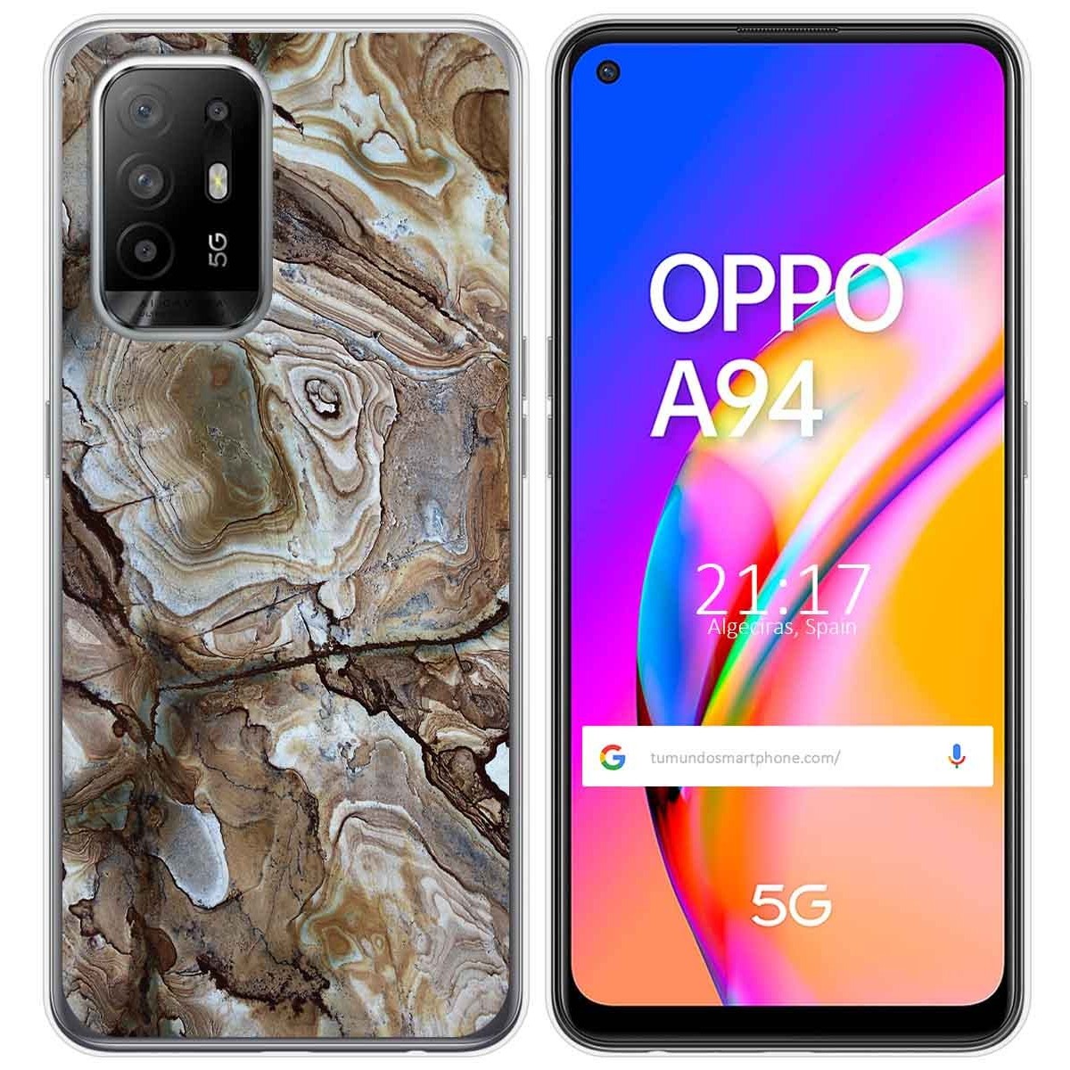 Funda Gel Tpu para Oppo A94 5G diseño Mármol 14 Dibujos