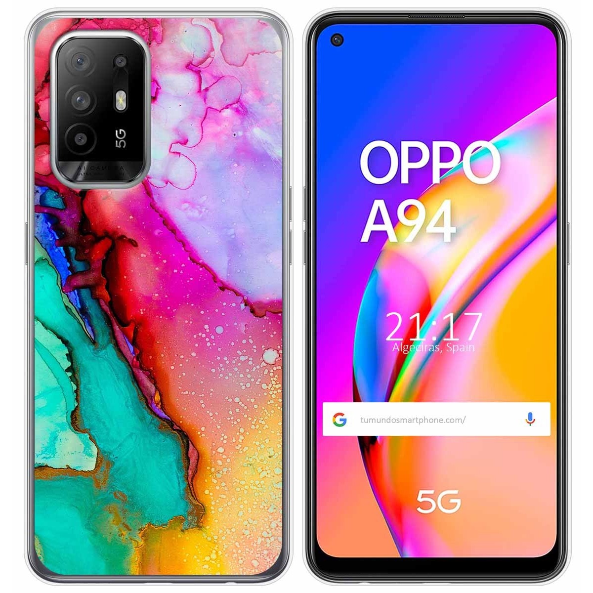Funda Gel Tpu para Oppo A94 5G diseño Mármol 15 Dibujos