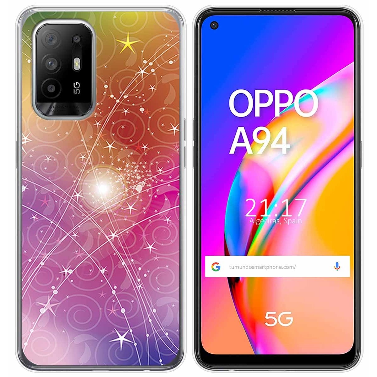 Funda Gel Tpu para Oppo A94 5G diseño Abstracto Dibujos