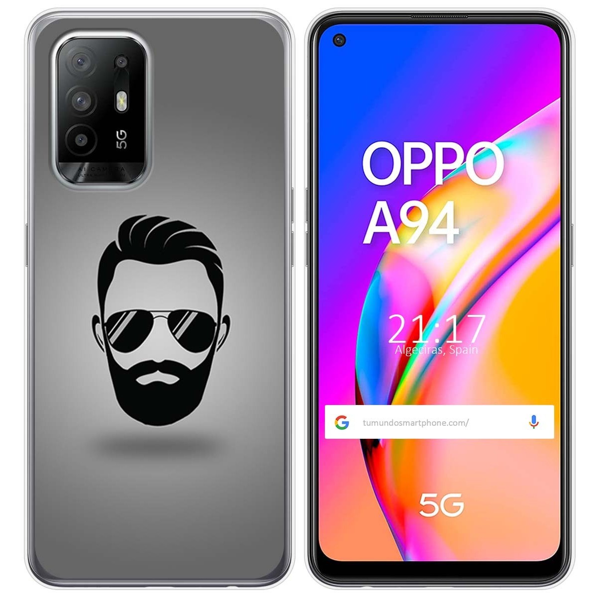 Funda Gel Tpu para Oppo A94 5G diseño Barba Dibujos