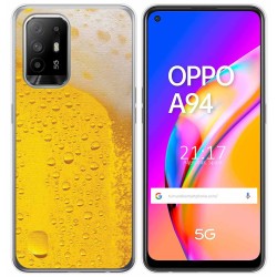 Funda Gel Tpu para Oppo A94 5G diseño Cerveza Dibujos