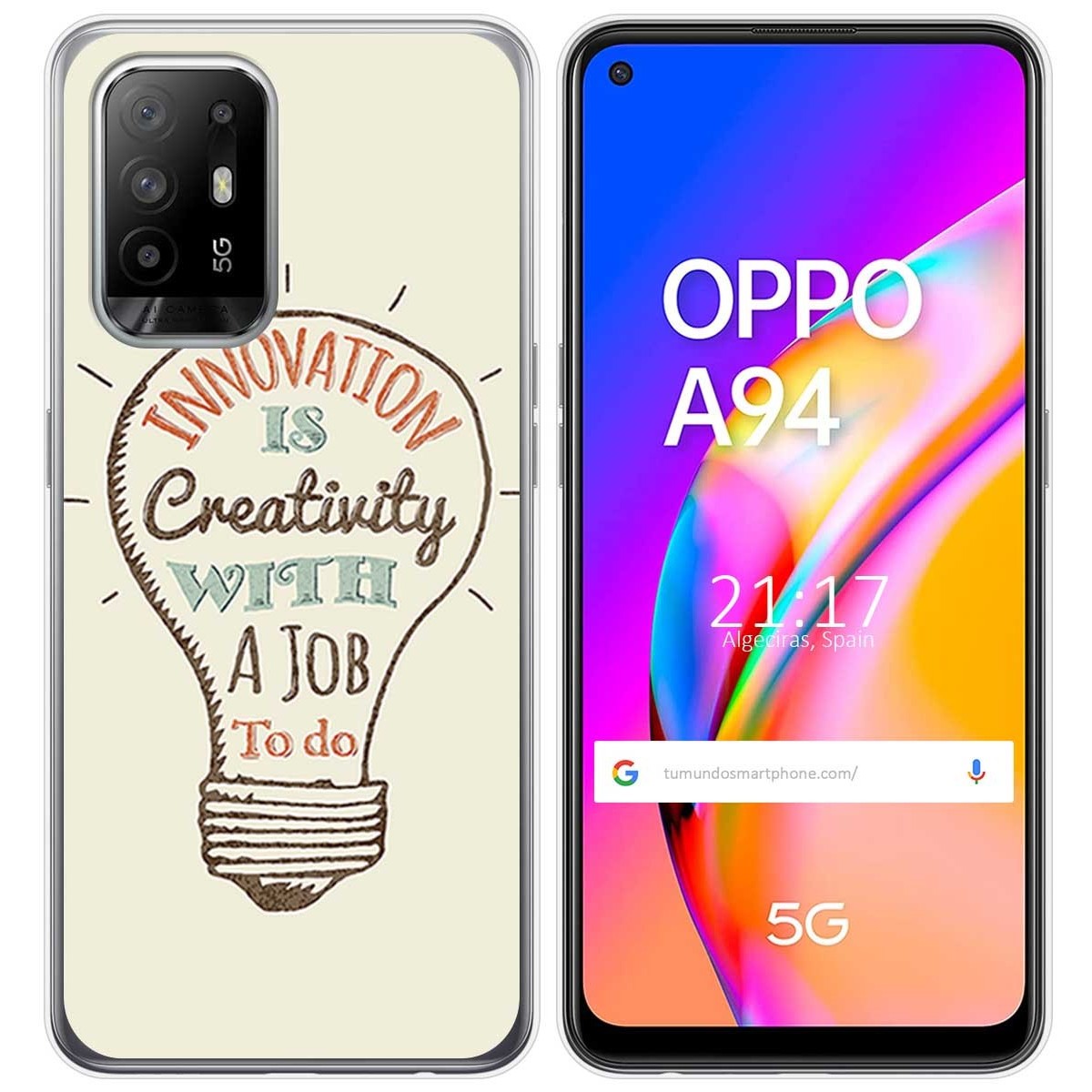 Funda Gel Tpu para Oppo A94 5G diseño Creativity Dibujos