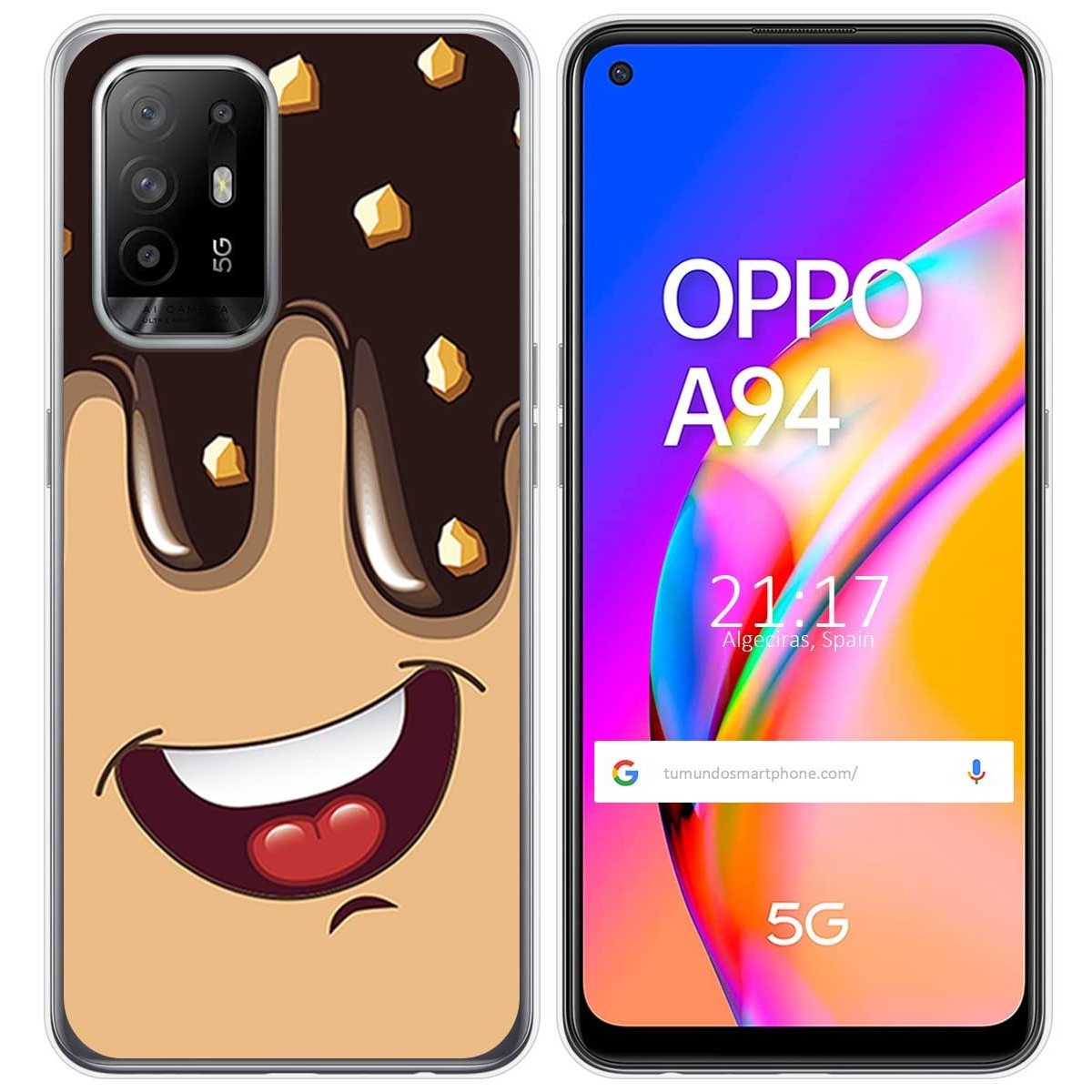Funda Gel Tpu para Oppo A94 5G diseño Helado Chocolate Dibujos