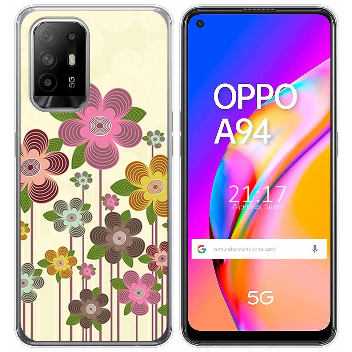Funda Gel Tpu para Oppo A94 5G diseño Primavera En Flor Dibujos