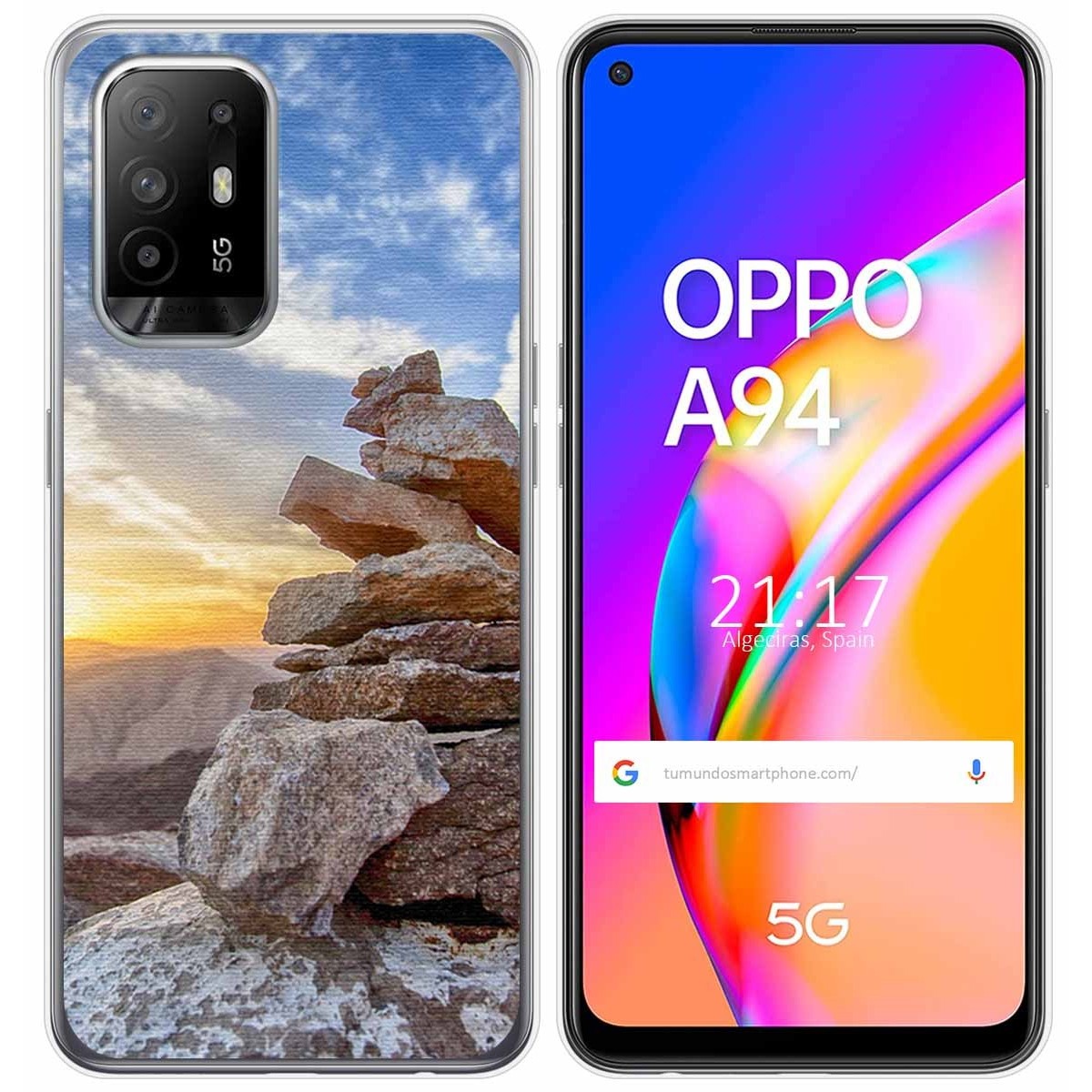 Funda Gel Tpu para Oppo A94 5G diseño Sunset Dibujos