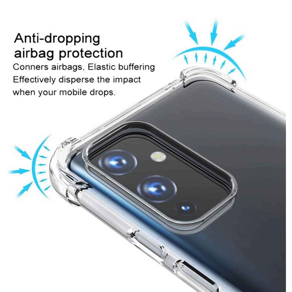 Funda Gel Tpu Anti-Shock Transparente para OnePlus 9 5G